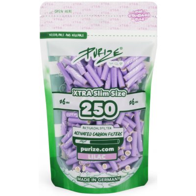 Purize uhlíkové filtry XTRA Slim Size sáček 250 ks fialová – Zboží Mobilmania