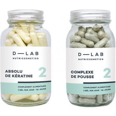 D-LAB Výživa vlasů Keratin + Hair Growth Complex 84 + 168 kapslí – Hledejceny.cz