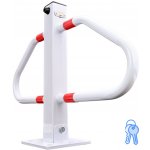 VERDA Sklopná zamykací parkovací zábrana typ T na klíč 48 cm SN1823 bílá – Zboží Mobilmania