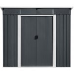Riwall PRO RMSP 9x8 Anthracite LUX 2,4 x 2,8 m s pultovou střechou antracit – Zbozi.Blesk.cz