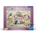 RAVENSBURGER Crazy Cats: Líné letní odpoledne 1000 dílků – Sleviste.cz