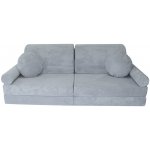 Fimex Dětská modulární rozkládací pohovka NINO DOT – pohodlná sedačka a lůžko 80 x 180 cm VZOR: světle-šedá – Zboží Dáma