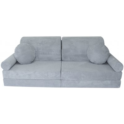Fimex Dětská modulární rozkládací pohovka NINO DOT – pohodlná sedačka a lůžko 80 x 180 cm VZOR: světle-šedá – Zboží Dáma