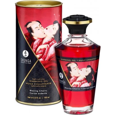 Shunga Aphrodisiac Warming Oil Blazing Cherry 100 ml – Zbozi.Blesk.cz