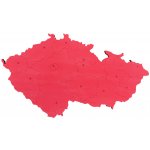 Slepá mapa České republiky Barevnost: Červená – Zboží Mobilmania