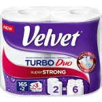 Utěrky papírové Velvet Turbo Duo - 3 vrstvé / 2 ks – Zboží Mobilmania