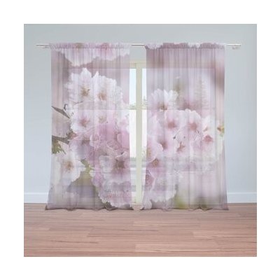 Sablio Záclony Rozkvetlý strom: 2ks 150x250cm – Hledejceny.cz