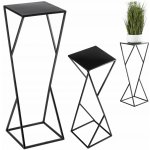 DekorStyle Stojan na květiny LOFT I černý 70 cm – Zboží Dáma