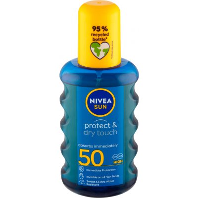 Nivea Sun Protect & Dry Touch neviditelný spray na opalování SPF50 200 ml – Hledejceny.cz