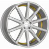 Alu kolo, lité kolo Corspeed DEVILLE 10,5x21 5x112 ET25 silver brushed surface trim yellow