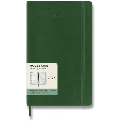 Moleskine A5 týdenní 2027 zelený – Hledejceny.cz