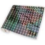 Univerzální hologramová samolepící fólie na metry - čtverce stříbrné
