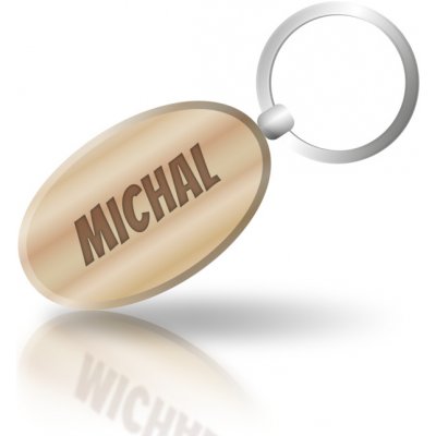 Přívěsek na klíče se jménem Michal