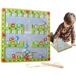 Montessori Drevená magnetické bludisko s abecedou – Sleviste.cz