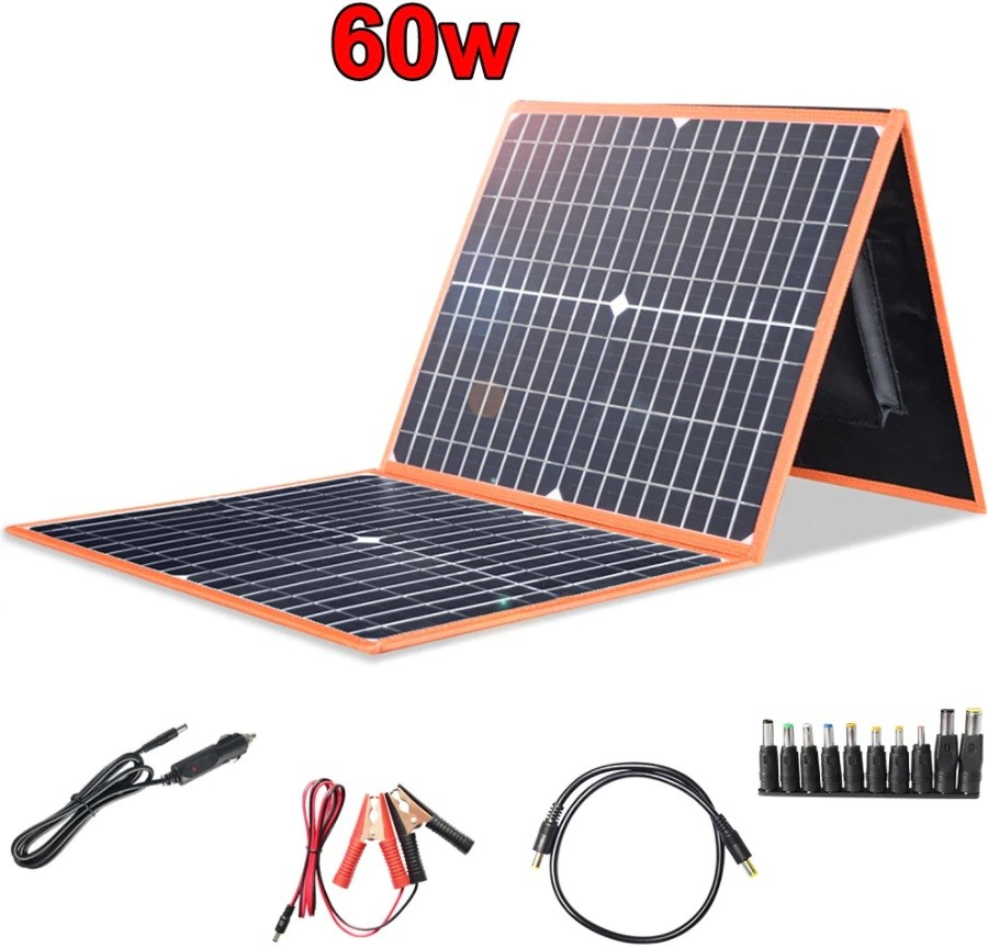 Xmund Orange přenosný solární panel 60Wp