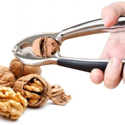 Multifunkční louskáček na ořechy pro domácnost, louskáček s protiskluzovou rukojetí, kovový – Sleviste.cz