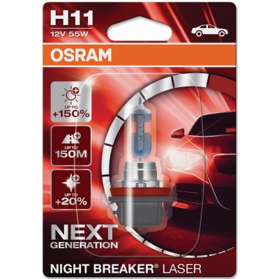 Osram Night Breaker Laser H11 12V 55W PGJ19-2 – Zboží Mobilmania