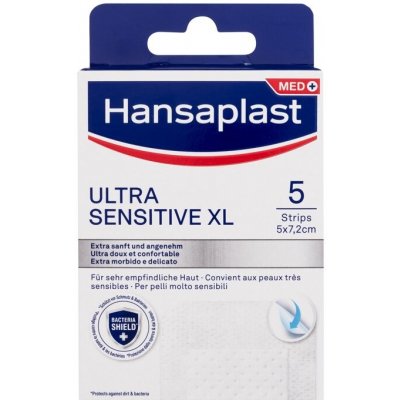 Hansaplast SILICONE SOFT XL ULTRA SENSITIVE náplast 5 ks