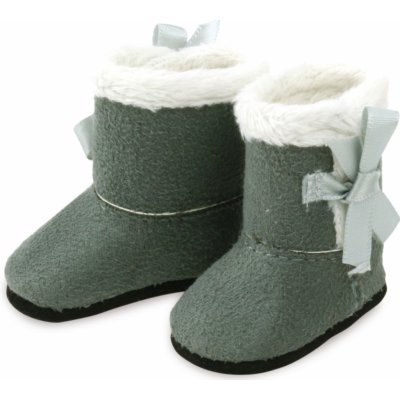 Petitcollin Zimní boty šedobílé pro panenku – Zboží Mobilmania