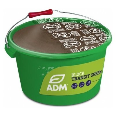 BLOCK TRANSIT GREEN / TOPLICK PRINTANIUM Z minerální melasovaný liz pro koně, skot, ovce 25kg – Sleviste.cz