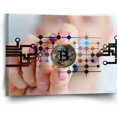 Sablio Obraz Bitcoin - 90x60 cm – Hledejceny.cz