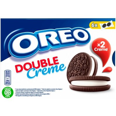 Oreo Double Creme sušenky s dvojitou vanilkovou náplní 170 g
