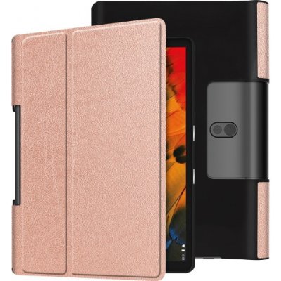 Protemio Leather zaklapovací obal Lenovo Yoga Smart Tab 10 19075 růžovozlatý