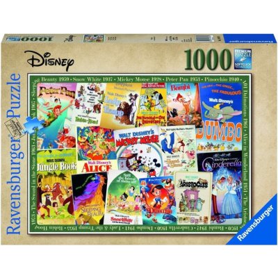 Ravensburger Disney plakáty 1000 dílků – Zboží Mobilmania