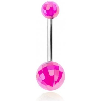 Šperky eshop piercing do bříška akrylové disko koule fialové barvy PC01.07 – Hledejceny.cz