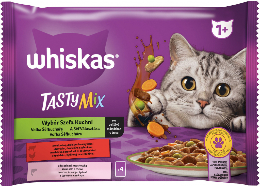 Whiskas Tasty Mix Chef\'s Choice š. 4 x 85 g