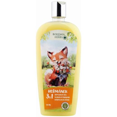 Bohemia Gifts 3v1 dětský sprchový gel, šampon a pěna do koupele 500 ml - heřmánek – Zbozi.Blesk.cz