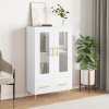 Koupelnový nábytek VidaXL Skříň highboard bílá 69,5 x 31 x 115 cm kompozitní