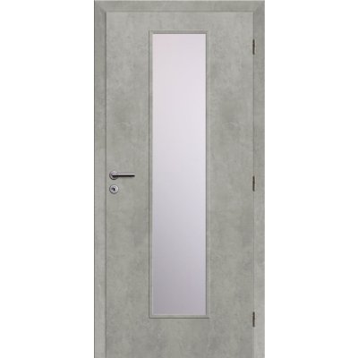 Solodoor Etta 7, 80 P, 850 × 1985 mm, fólie, pravé, beton, prosklené 282070566121