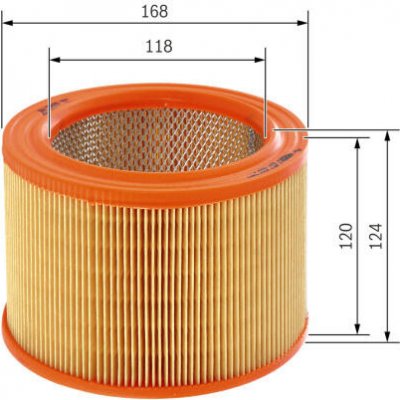 Vzduchový filtr BOSCH 1 457 433 544 – Hledejceny.cz