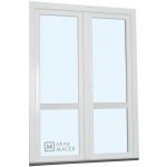 Kömmerling balkonové dveře 70 AD O+OS klapačka s příčkou pravé bílá 150 x 240 cm oboustranná klika + FAB + hliníkový práh – Hledejceny.cz