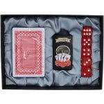 Gentelo 4333 Dárková sada placatkaštamprlehracími kartami a kostkami – Zboží Dáma