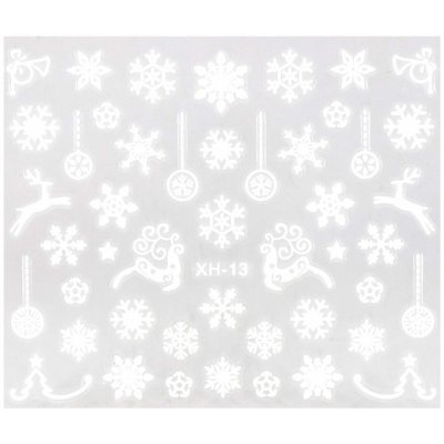 BIO NAILS Nálepka Vánoce XH 13 bílá – Hledejceny.cz