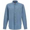 Pánská Košile Woolrich Chambray utility shirt modrá