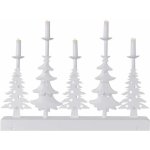 Emos LED DCAW14 svícen vánoční stromy se svíčkami 24 cm 2x AA vnitřní teplá bílá časovač – Zboží Dáma