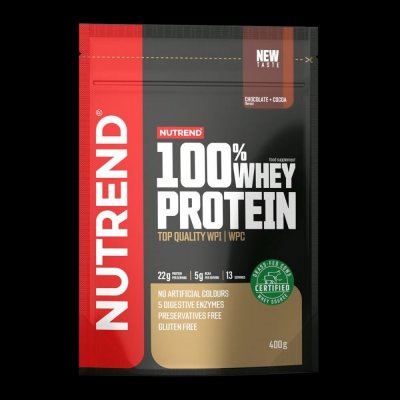 NUTREND 100% WHEY PROTEIN, 400 g – Hledejceny.cz