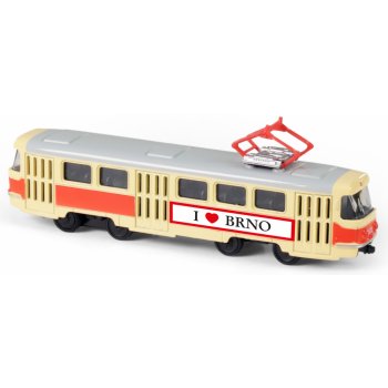 Rappa Kovová česká retro tramvaj 16 cm BRNO