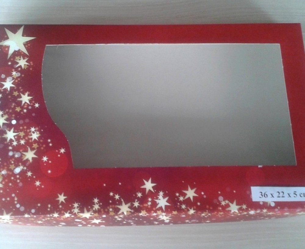 Dortisimo Vánoční krabice na cukroví červená (36 x 22 x 5 cm) – Zboží Dáma