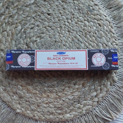 Satya Black Opium Čierne ópium vonné tyčinky 15 g – Hledejceny.cz