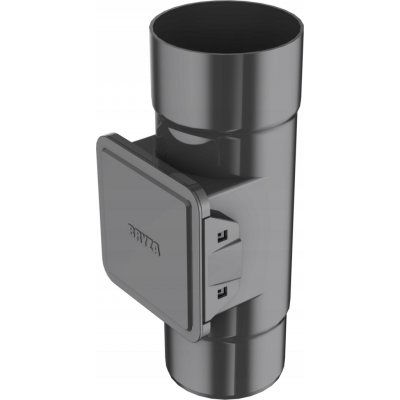 Bryza Lapač listí s dvířky pro plastové okapy Ø 110mm RAL 7021 antracit – Hledejceny.cz