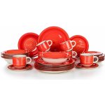 Banquet jídelní sada Spiral Red 30 dílná – Zboží Mobilmania