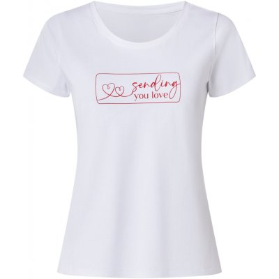 Esmara dámské triko s BIO bavlnou bílá – Zboží Mobilmania