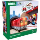 Brio WORLD 33513 Vláčkodráha se soupravou metra a nástupištěm