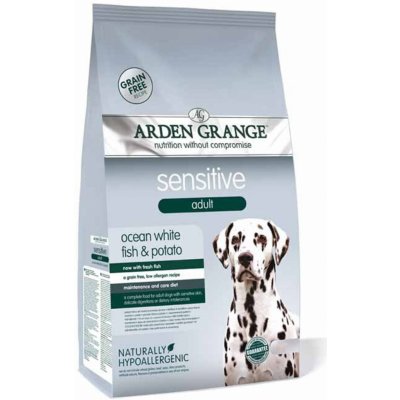 Arden Grange Adult Sensitive Grain Free Fresh Ocean White Fish & Potato 6 kg – Hledejceny.cz