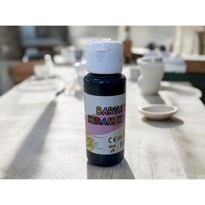 Creatoys akrylová barva na sklo a keramiku 60 ml černá – Hledejceny.cz
