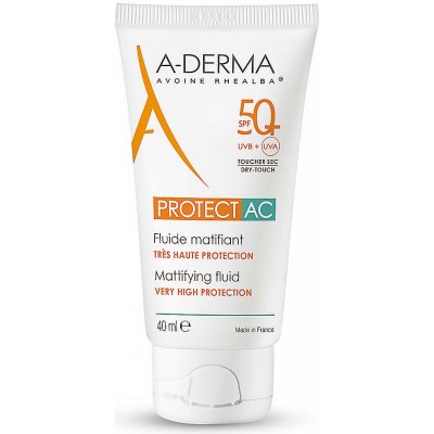 A-Derma Protect AC zmatňující fluid SPF50+ 40 ml – Zboží Mobilmania